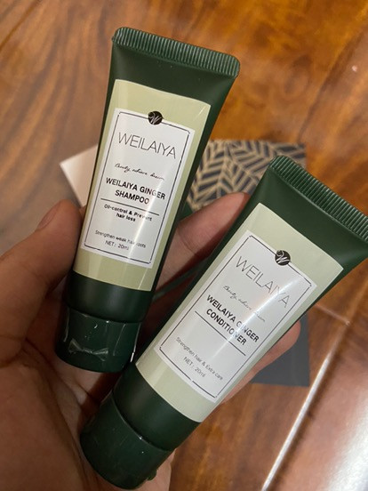 [weilaiya] Bộ Dầu Gội Dầu Xả Gừng Set Mini