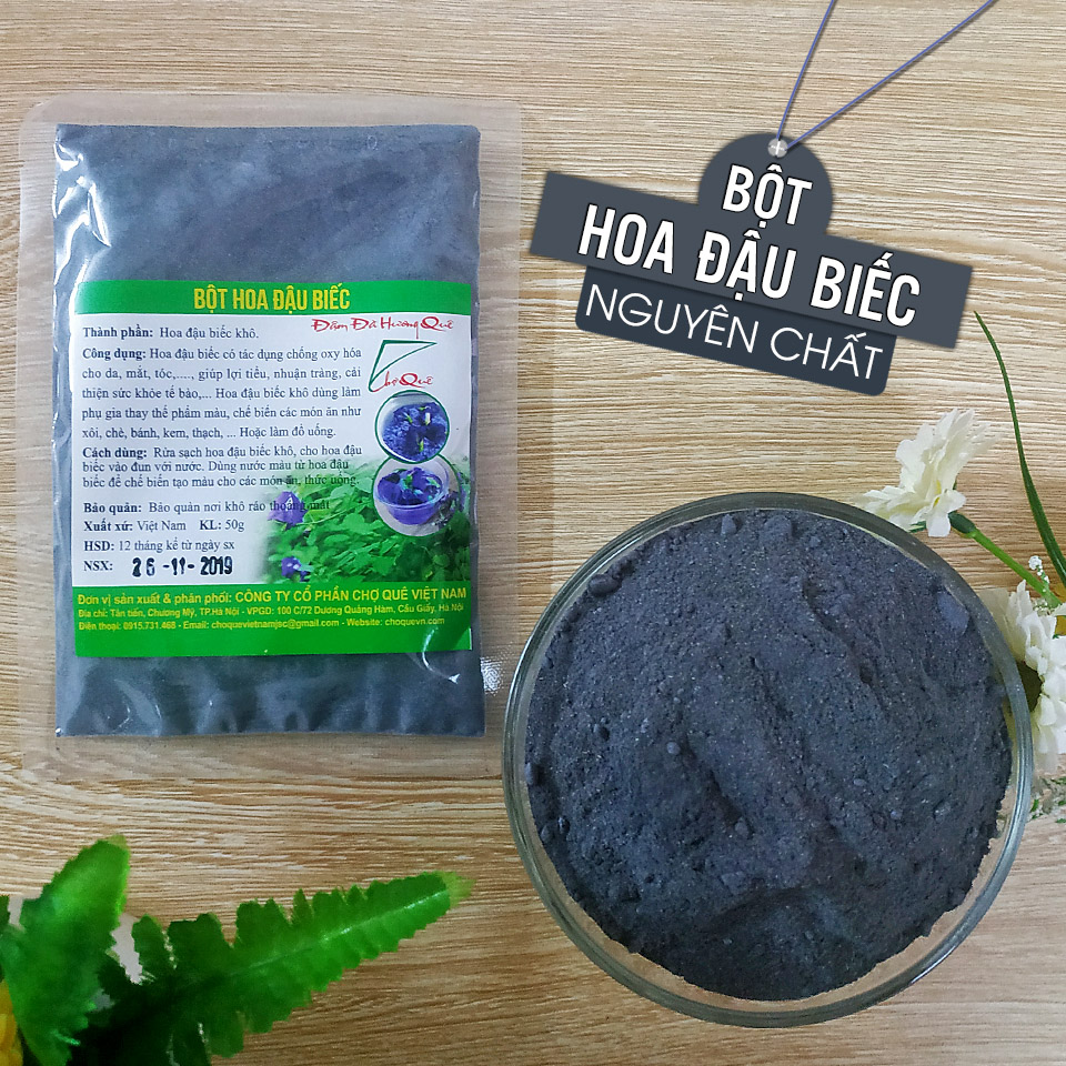 Bột Hoa Đậu Biếc 20g Chợ Quê