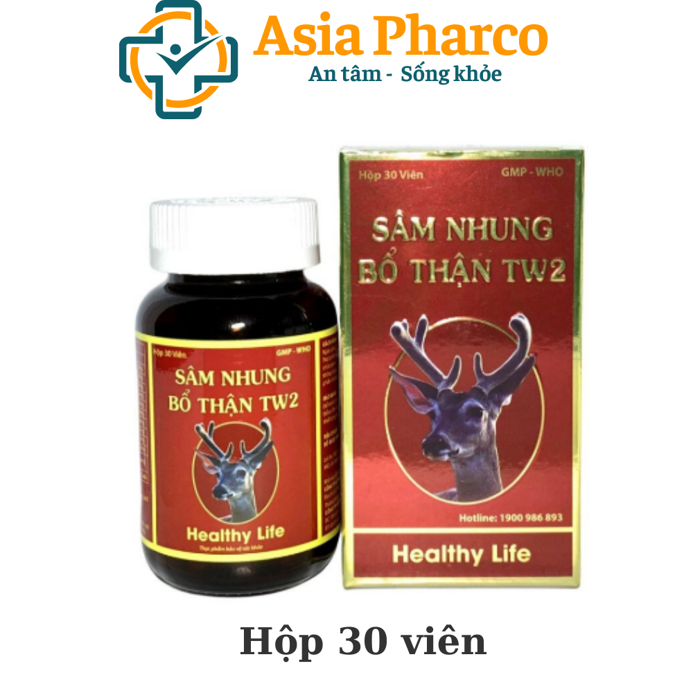 Sâm nhung bổ thận TW2 Bổ thận, tráng dương, mạnh gân cốt - Lọ 30 viên