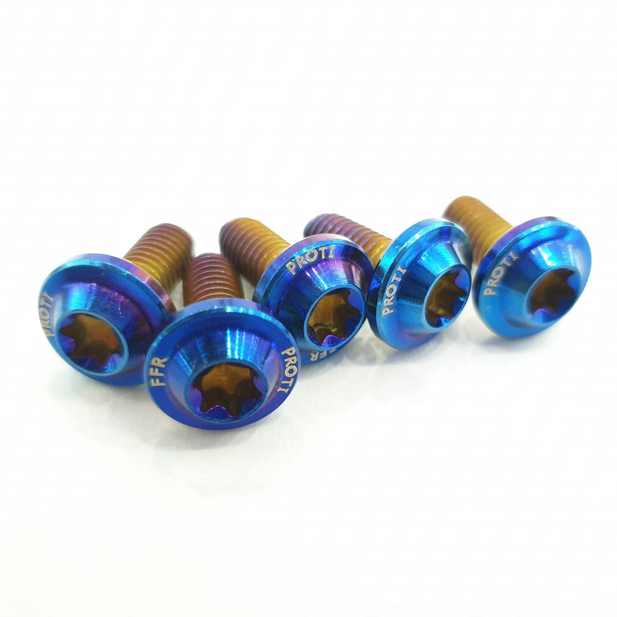 Set 5 ốc GR Proti 6ly màu Titan, dài1,5cm