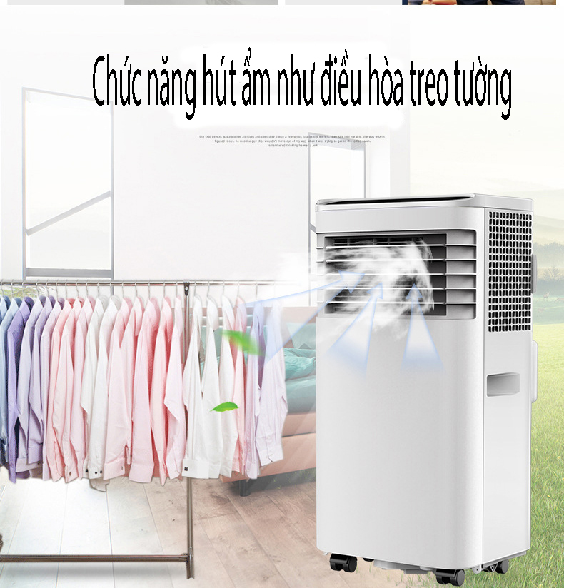 Máy điều hòa cây di động đa năng có điều khiển từ xa - điều hòa cây đứng có hút ẩm đa năng