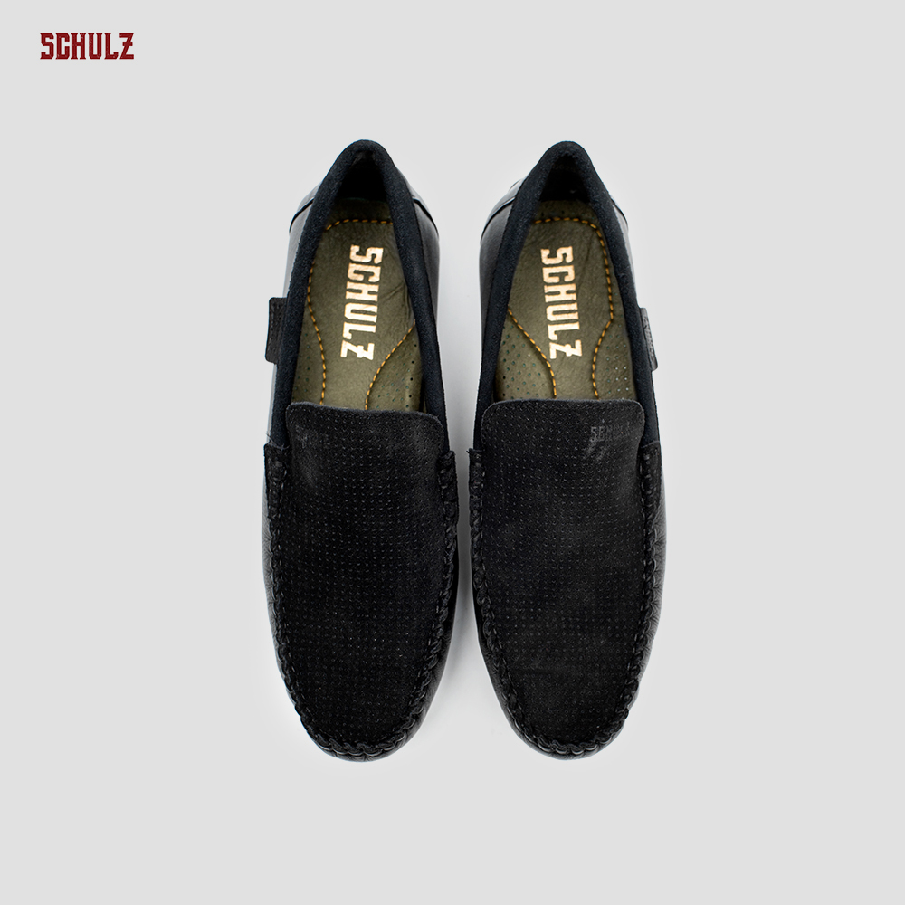 Giày Da Loafer Phối Da Lộn Schulz L3-II19DEN