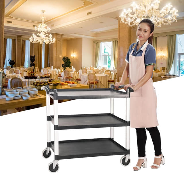 XE ĐẨY THỨC ĂN 3 TẦNG NHÀ HÀNG