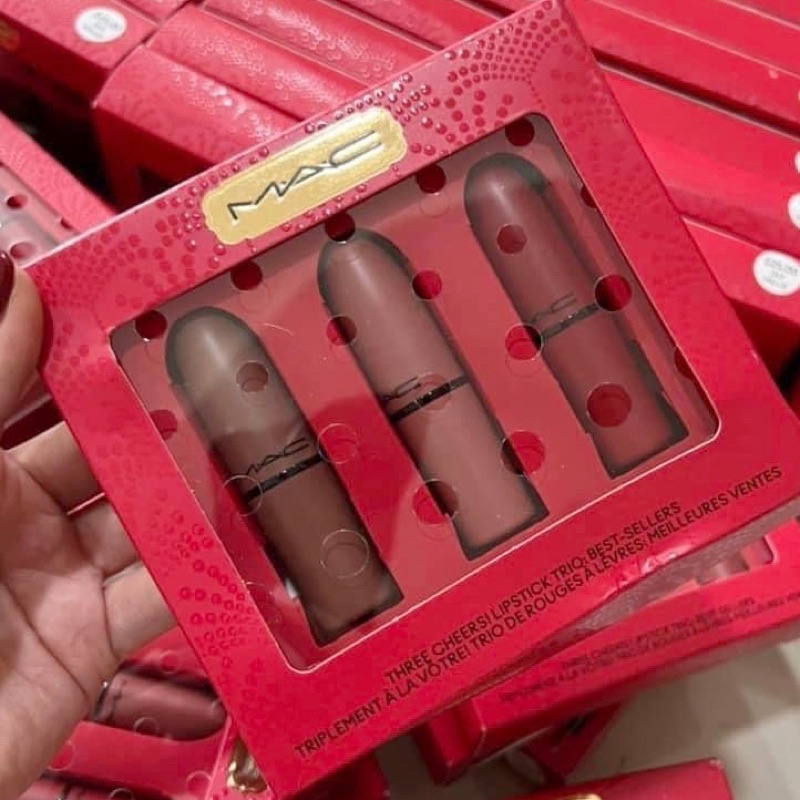 Set 3 son MAC fullsize 3g: Mehr, Whirl, Ruby Woo