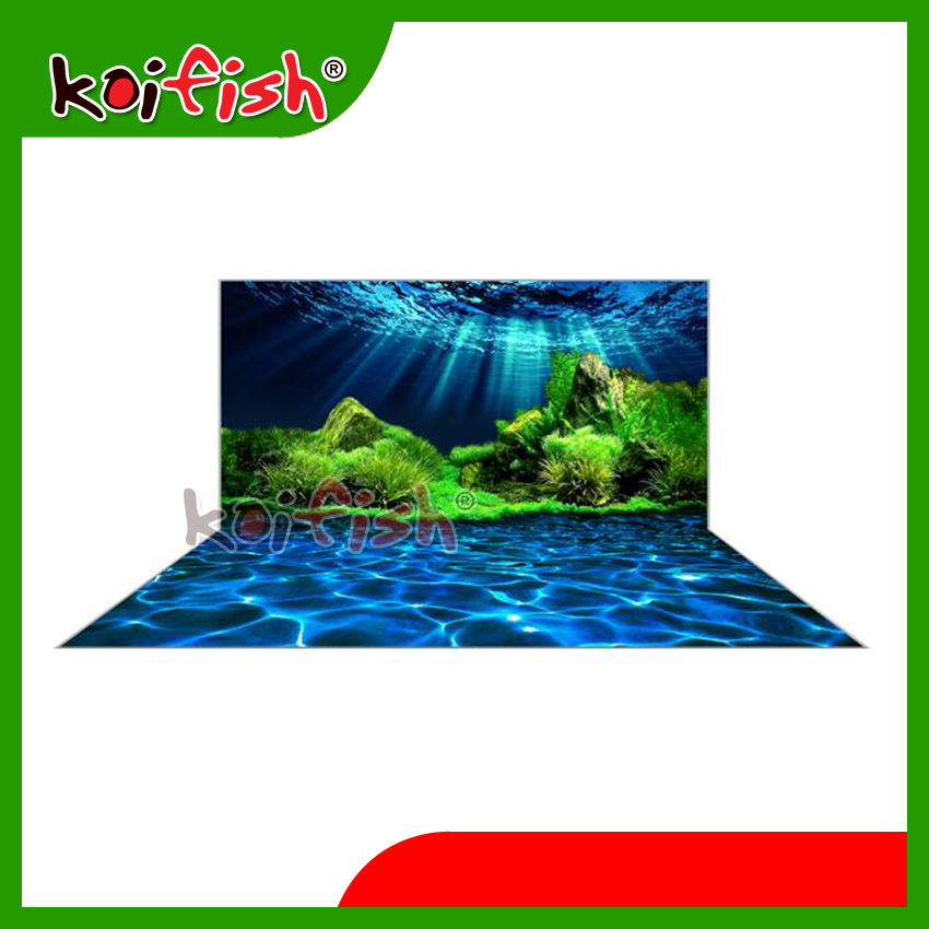 Tranh 3d Koifish, Aqb20-359, tranh bộ lưng-đáy, đặc biệt ấn tượng,  lưng 60x40cm, đáy 60x40cm, có thể làm theo kích thước yêu cầu