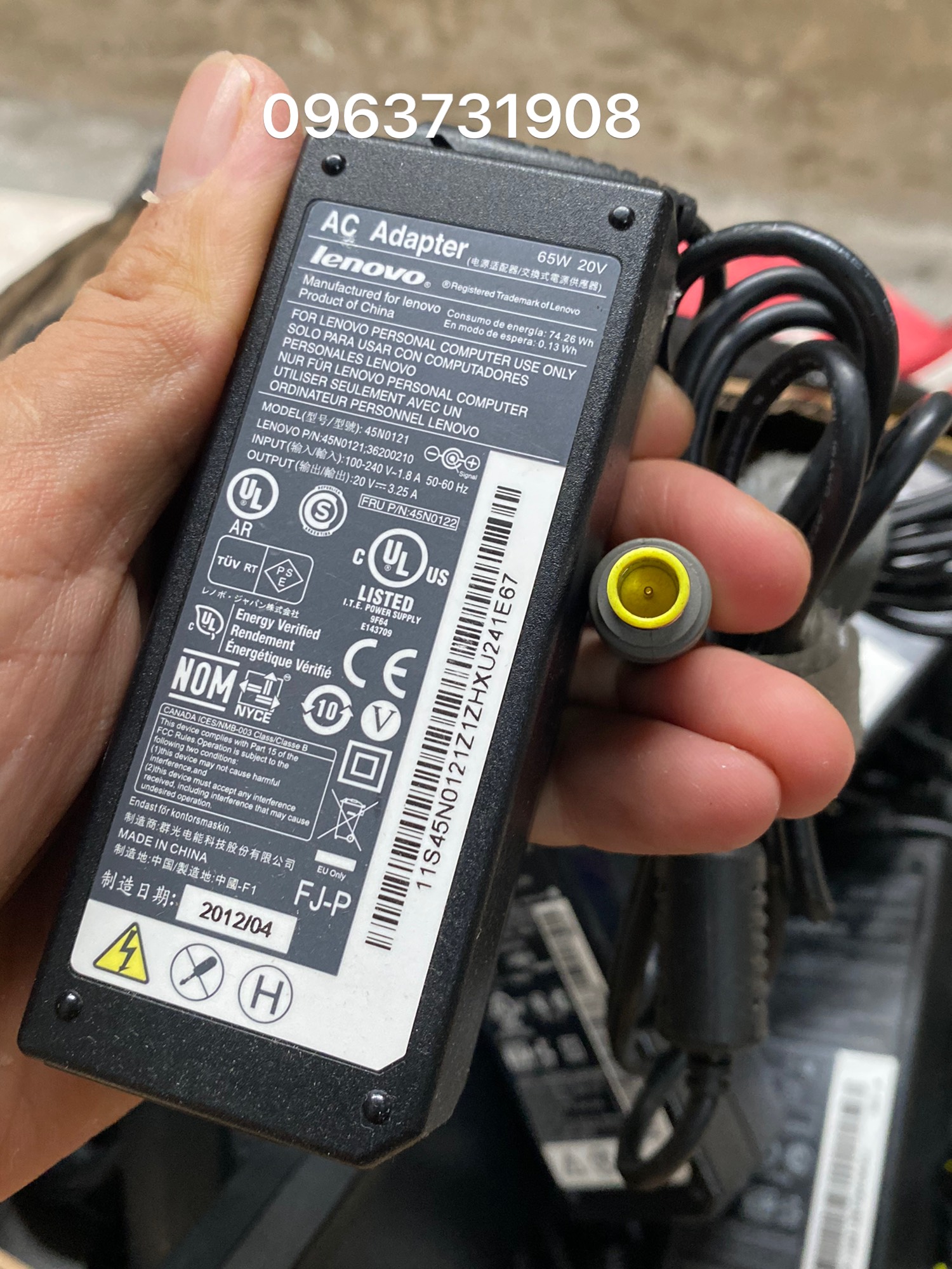 Cục sạc laptop lenovo ThinkPad X230 X230I hàng zin tháo máy
