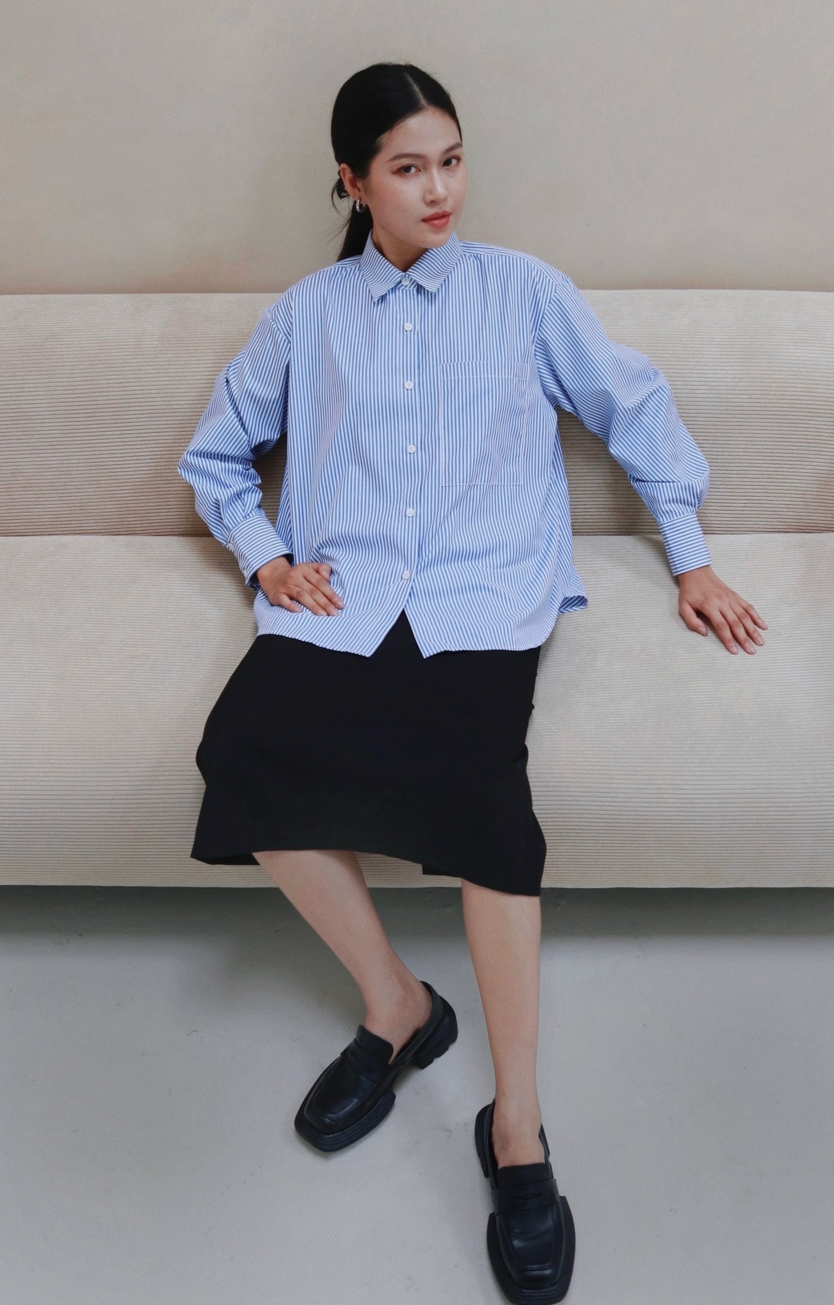 Chicka Chicka - Áo sơ mi Oversized basic shirt - Striped