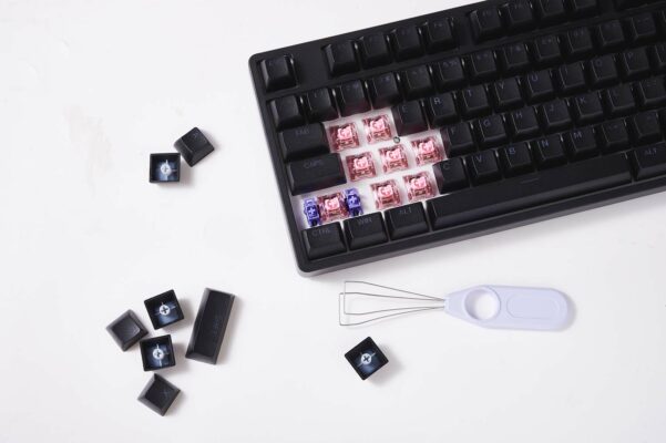 Bàn phím AKKO 5087 RGB ASA – Black / White (Foam tiêu âm / Hotswap / AKKO CS Jelly switch)