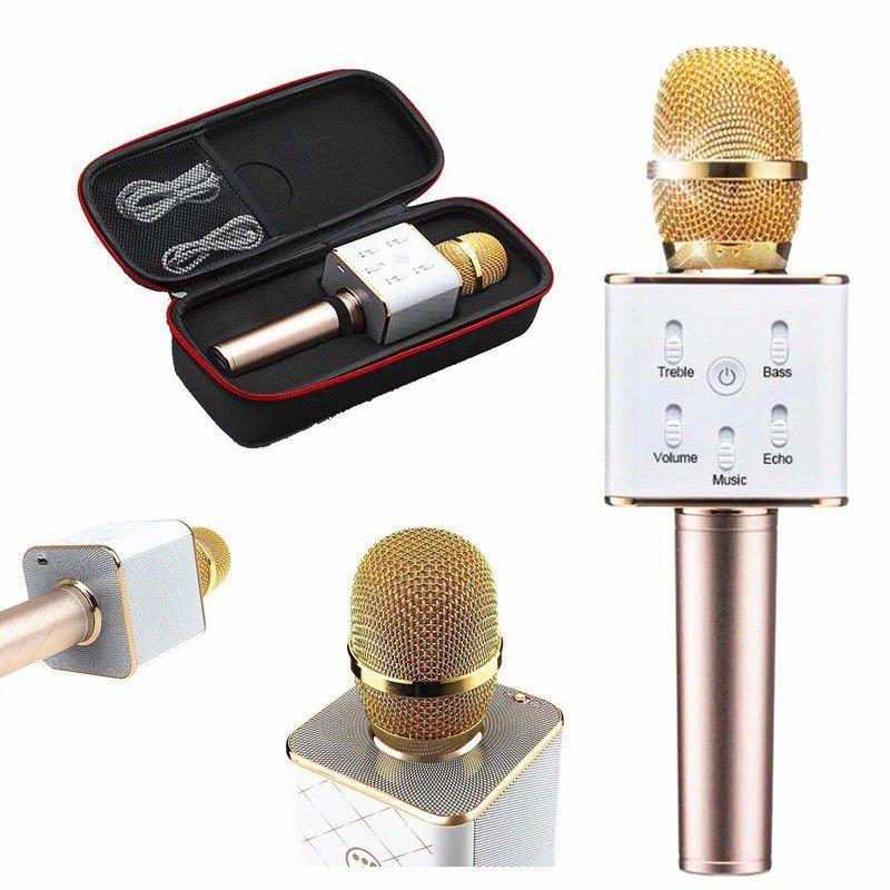 Mic karaoke bluetooth Q7u siêu hay kèm loa ( tặng kèm 1 túi đựng)