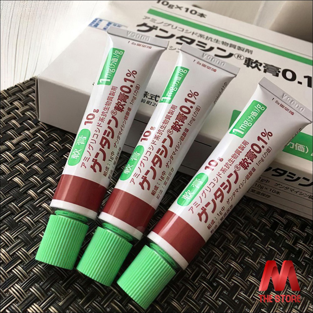 Kem làm mờ sẹo Gentacin ointment 0.1% tuýp 10g - Kem ngừa sẹo Gentacin Nhật Bản - kem sẹo Nhật bản