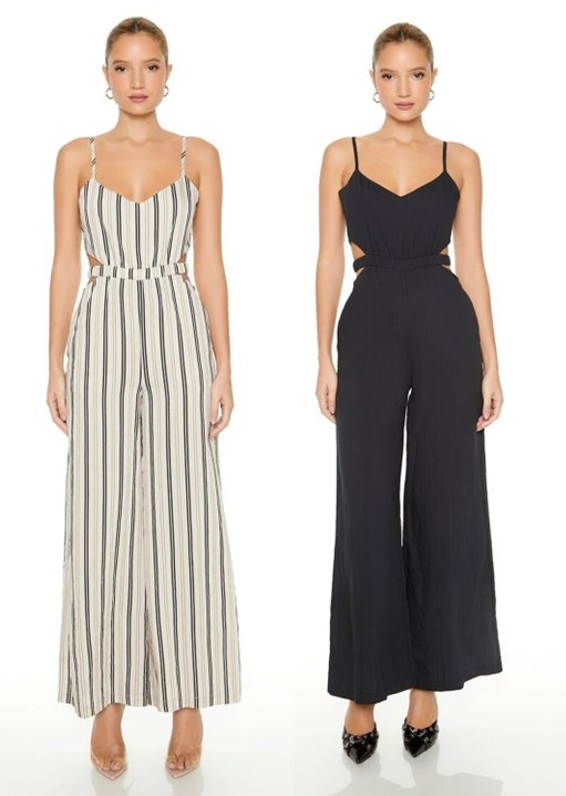 Jumpsuit Ống Rộng Cutout