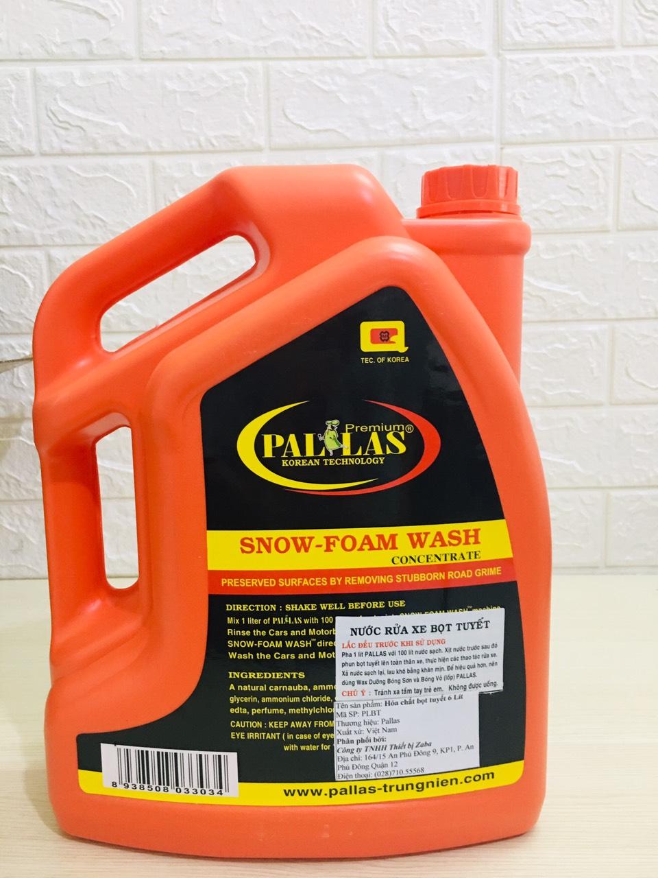 Hóa chất rửa xe bọt tuyết Pallas 6 Lít