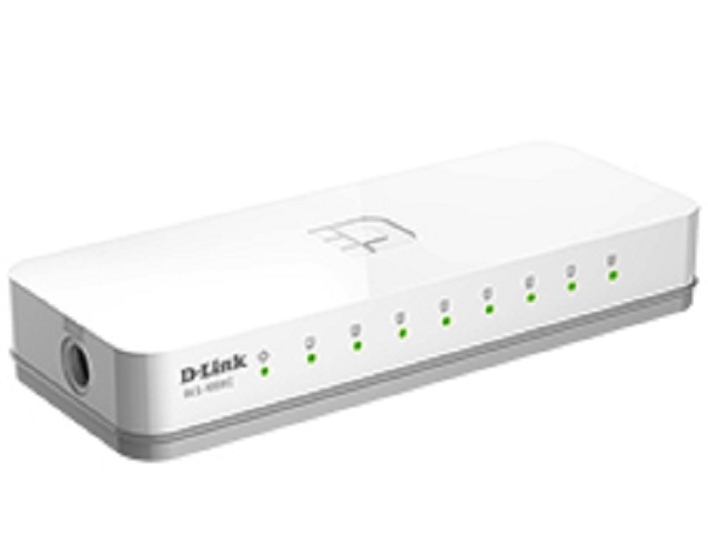 Hub D-Link 8 cổng DES-1008C Trắng Chính Hãng