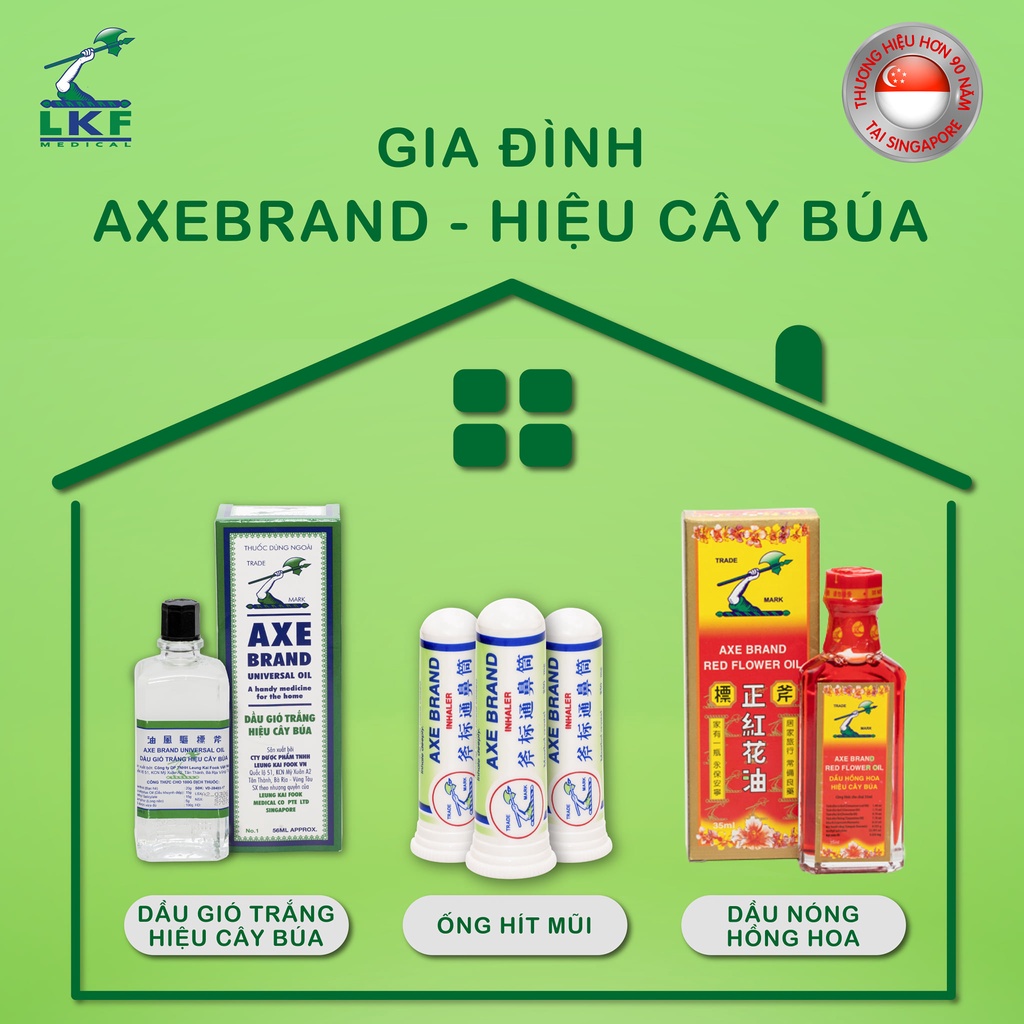 Dầu Gió Trắng Hiệu Cây Búa AXE Brand