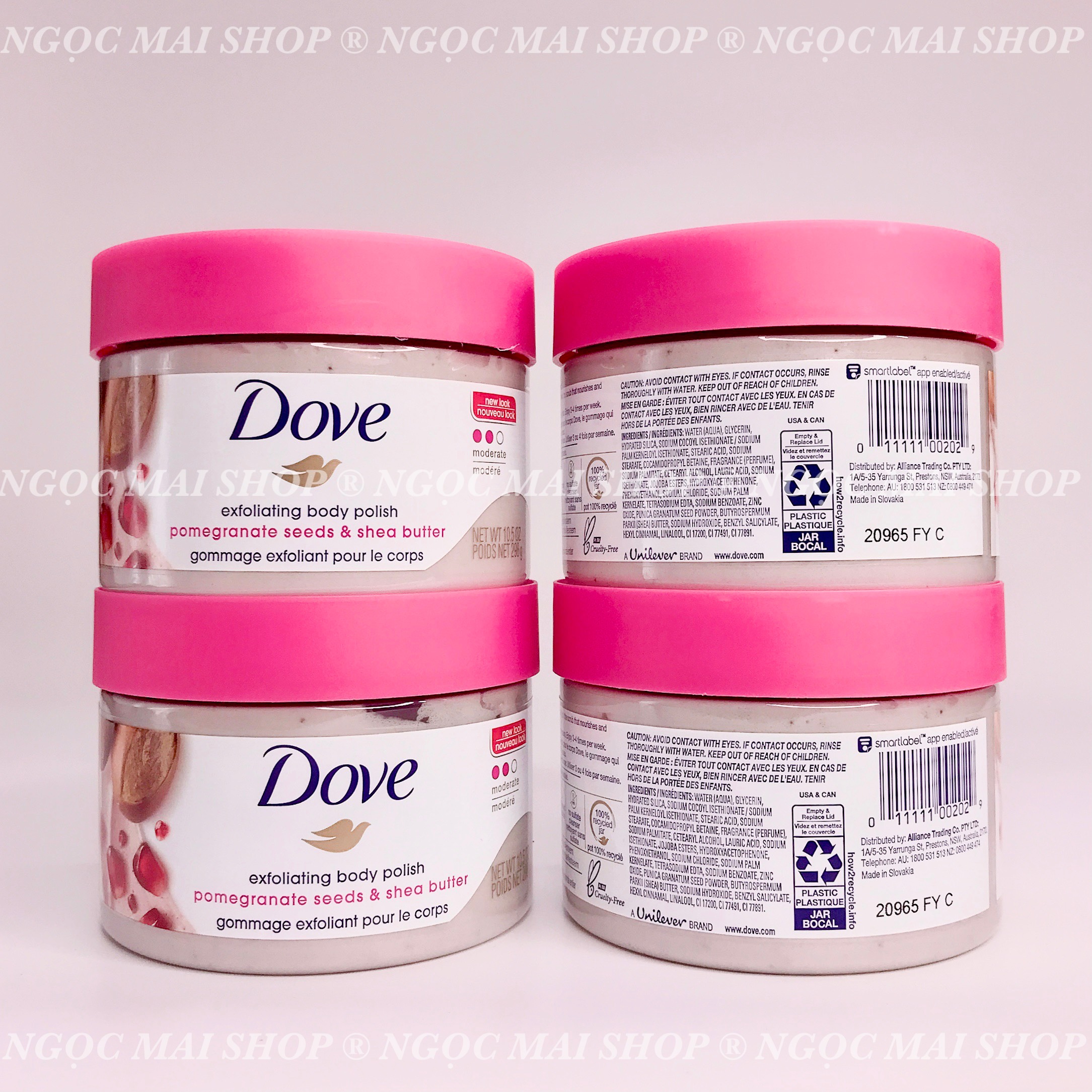 Tẩy Tế Bào Chết Dove Mỹ 298g