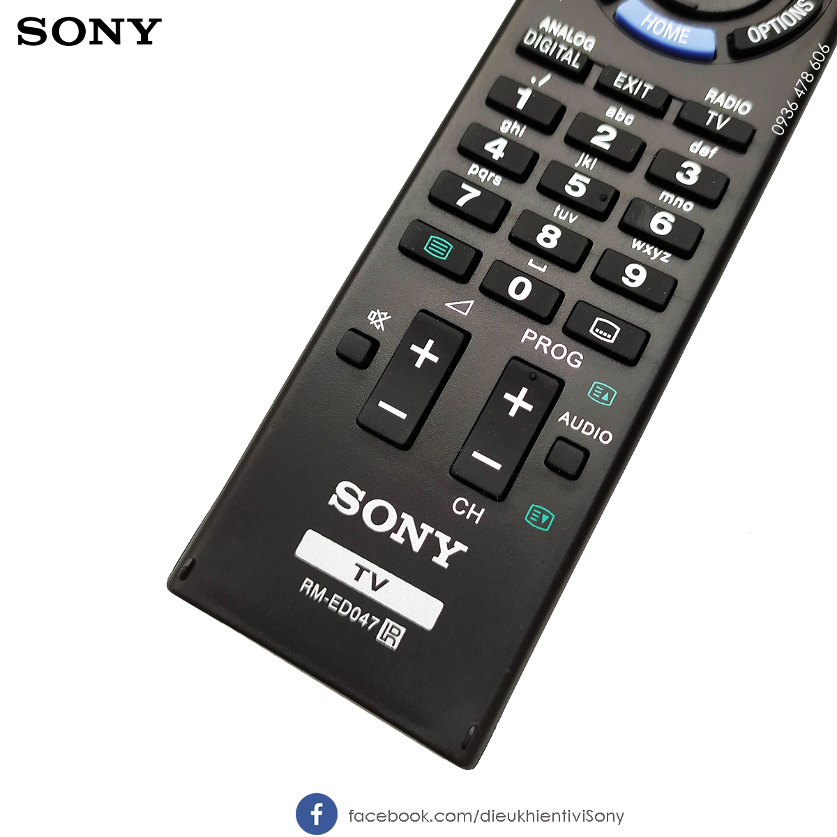 Remote điều khiển TV Sony LED RM-ED047