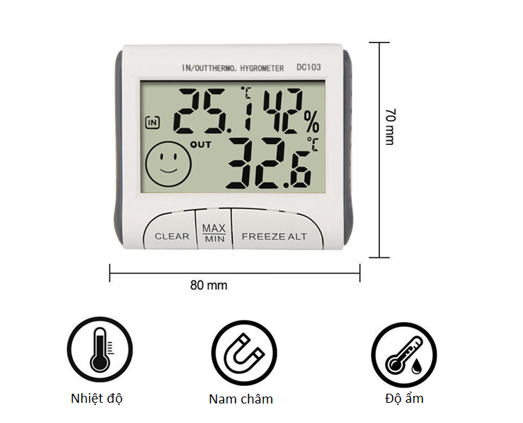 Temperature and Humidity Meter Dc103