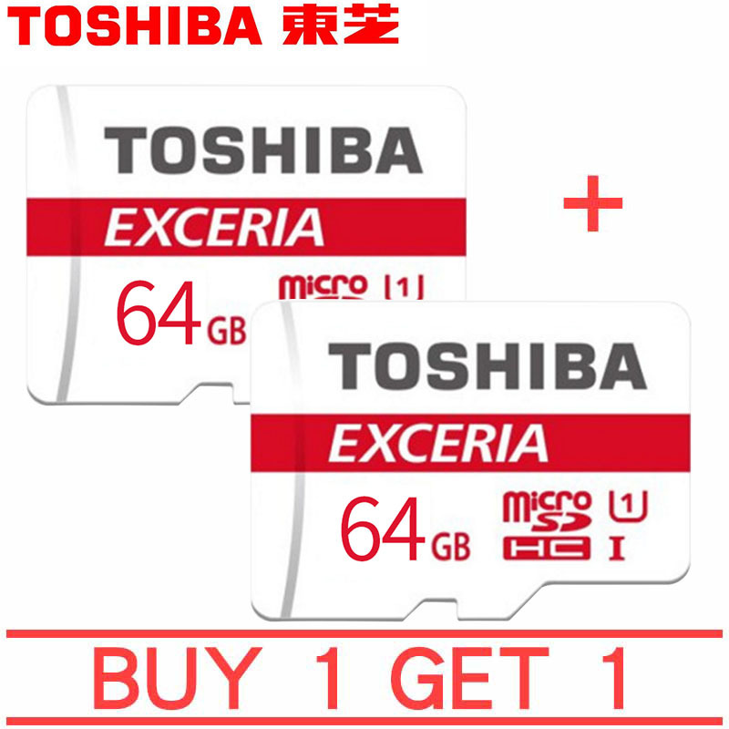 Thẻ nhớ MicroSDXC Toshiba M203 UHS-I U1 64GB 100MB/s (Đen) Mua 1 tặng 1