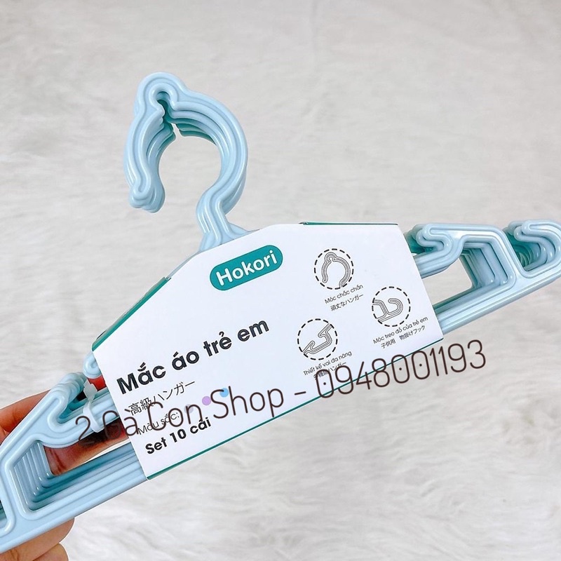 [Hoàn Tiền 10%]Móc nhựa Hokori phơi đồ cho bé