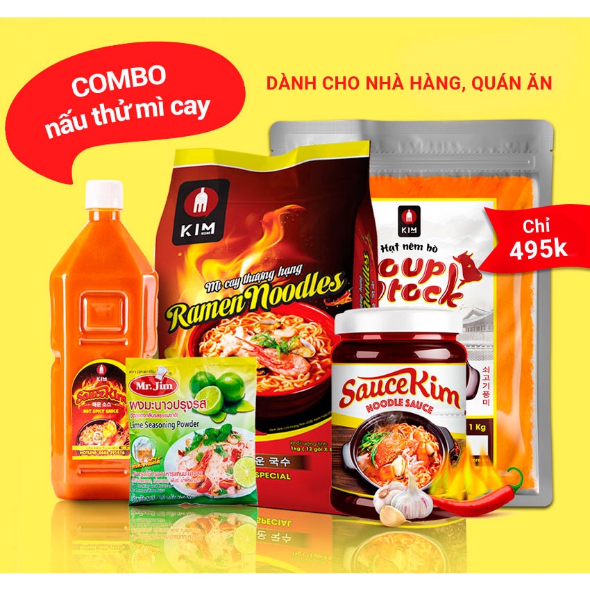 Mì cay combo nấu thử kinh doanh dành cho nhà hàng quán ăn hàn quốc