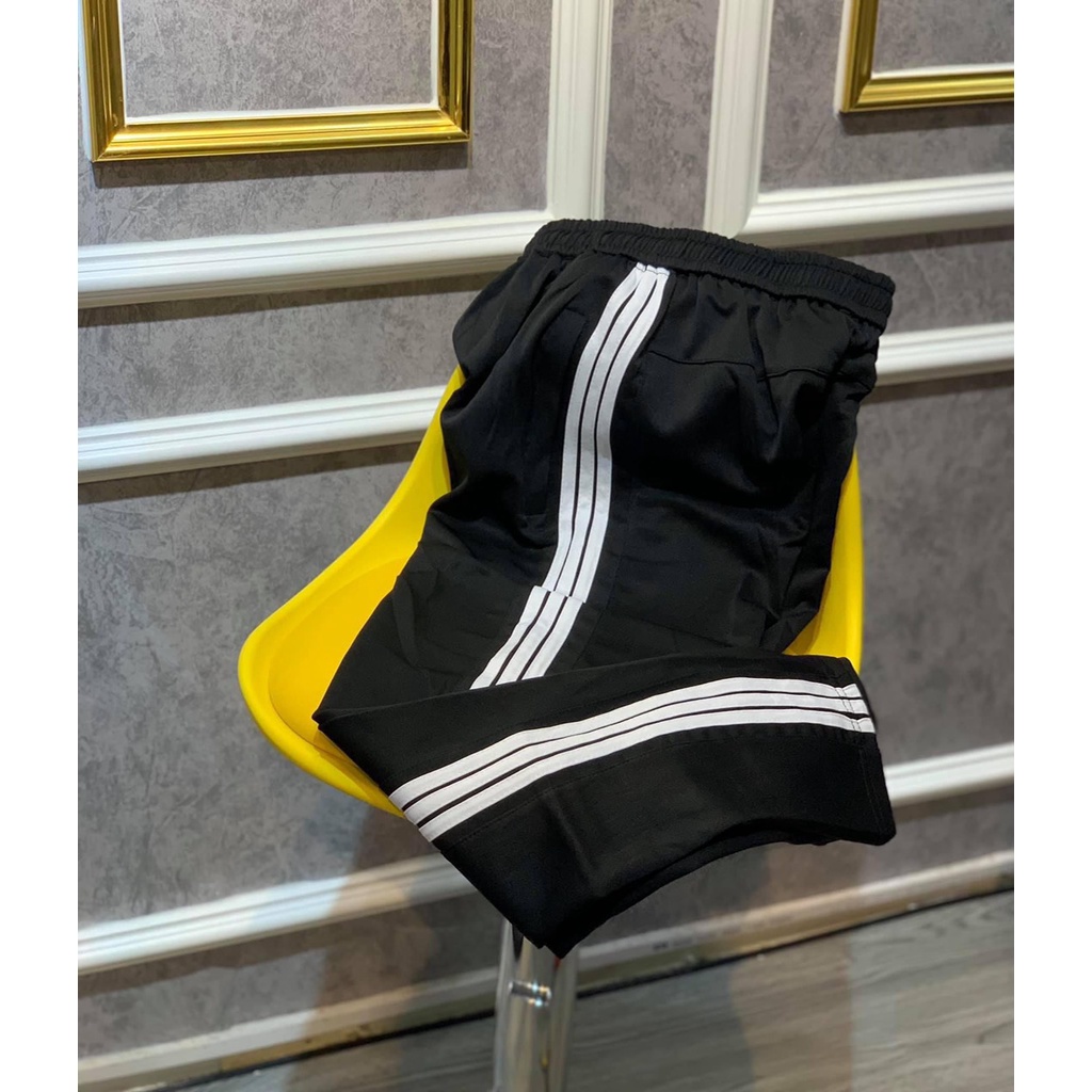 Quần jogger Nam Ba Sọc Thun poly ống bó [̀ ]