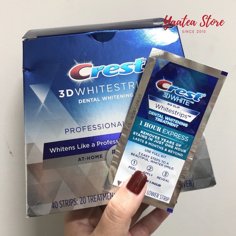 [NEW] MIẾNG DÁN RĂNG CREST 3D WHITE Professional Effects - 30MIN CHÍNH HÃNG (1 bì lẻ)