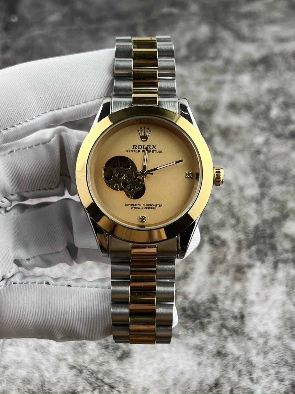 rolex oyster perpetual skeleton