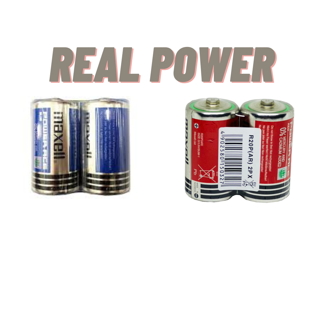 Pin đại size d maxell vỉ 2 viên 1.5v r20