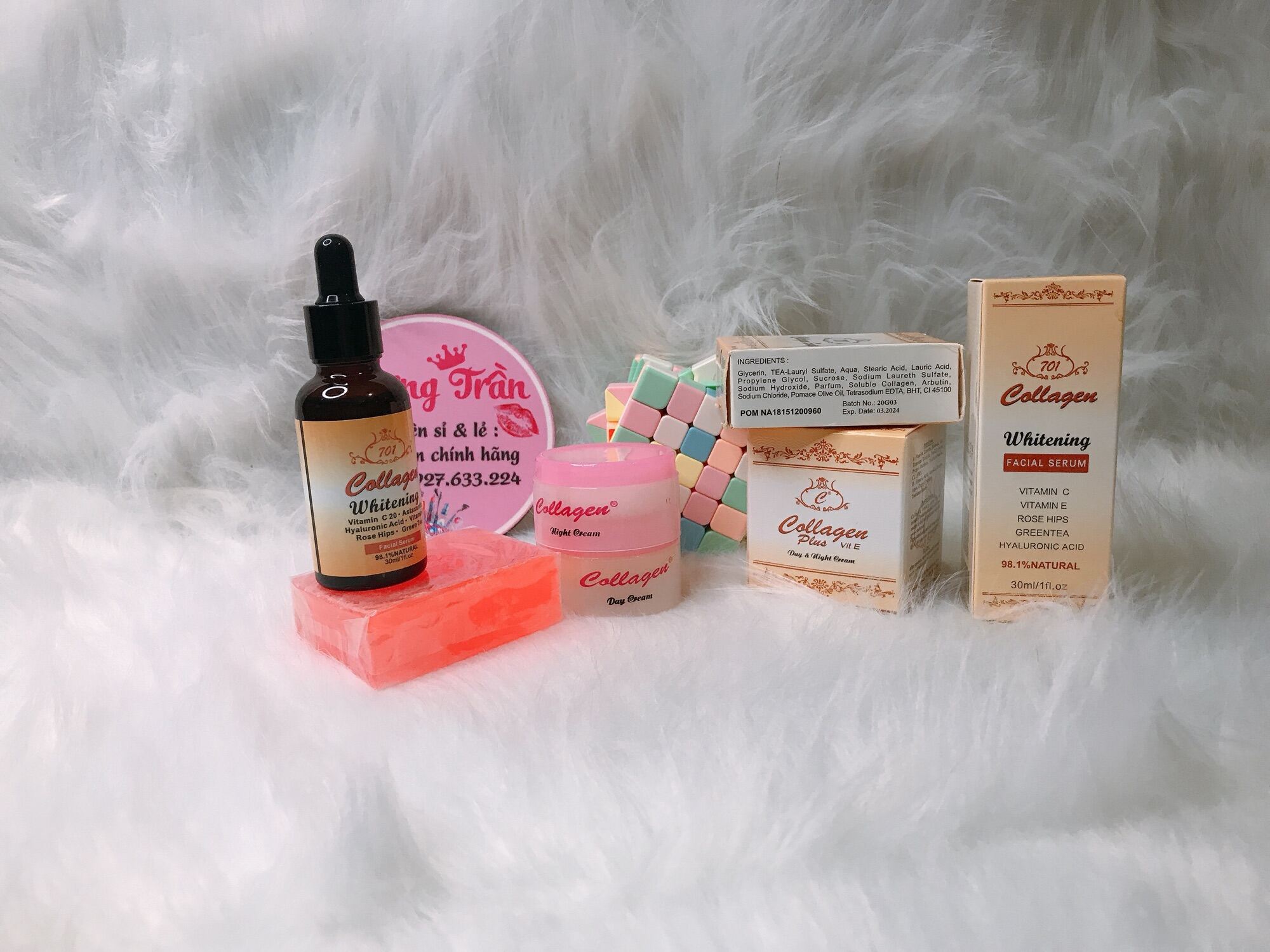Serum Collagen 701 Plus Vit E 30ml - Hàng Chuẩn Indonesia