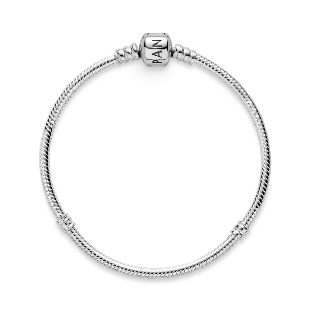 Vòng mềm mặt vuông Pandora bạc s925