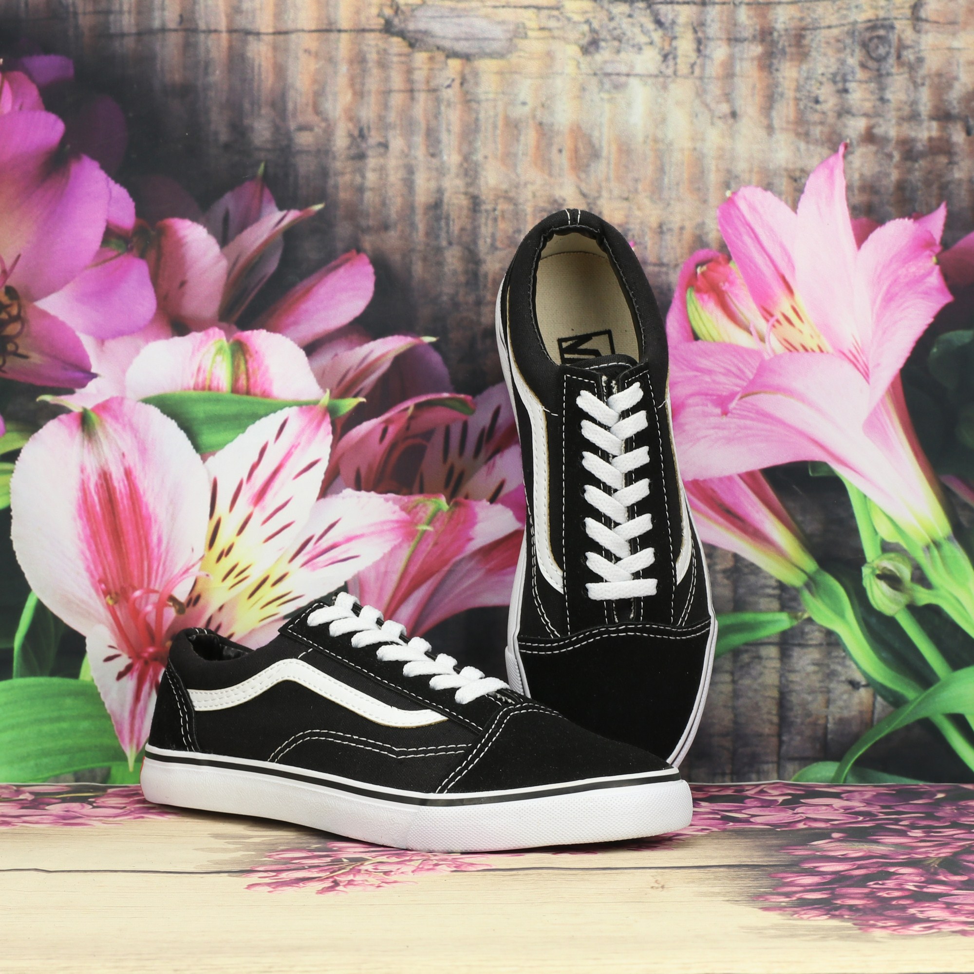 [HCM]Giày Bata Vải Canvas Nam Vas Thời Trang - Đen
