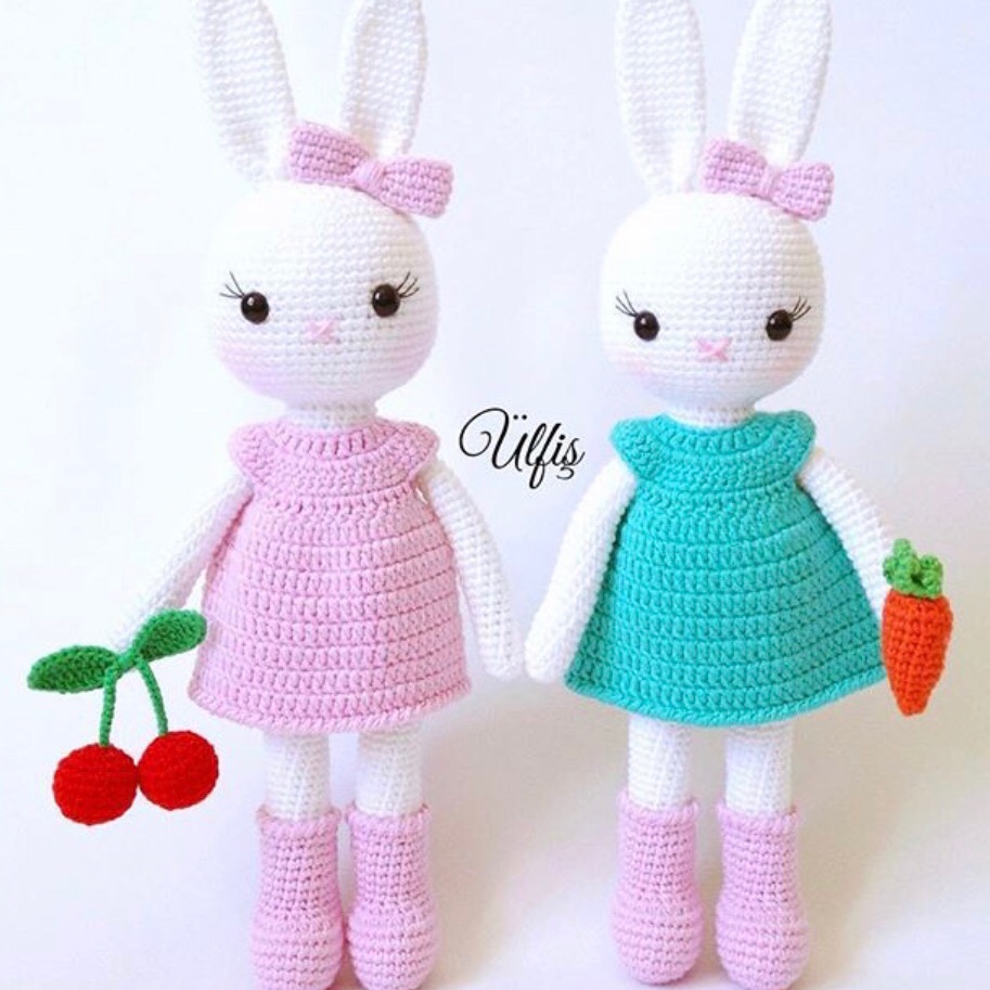 [HCM]Thú len nhồi bông handmade - Thỏ len handmade