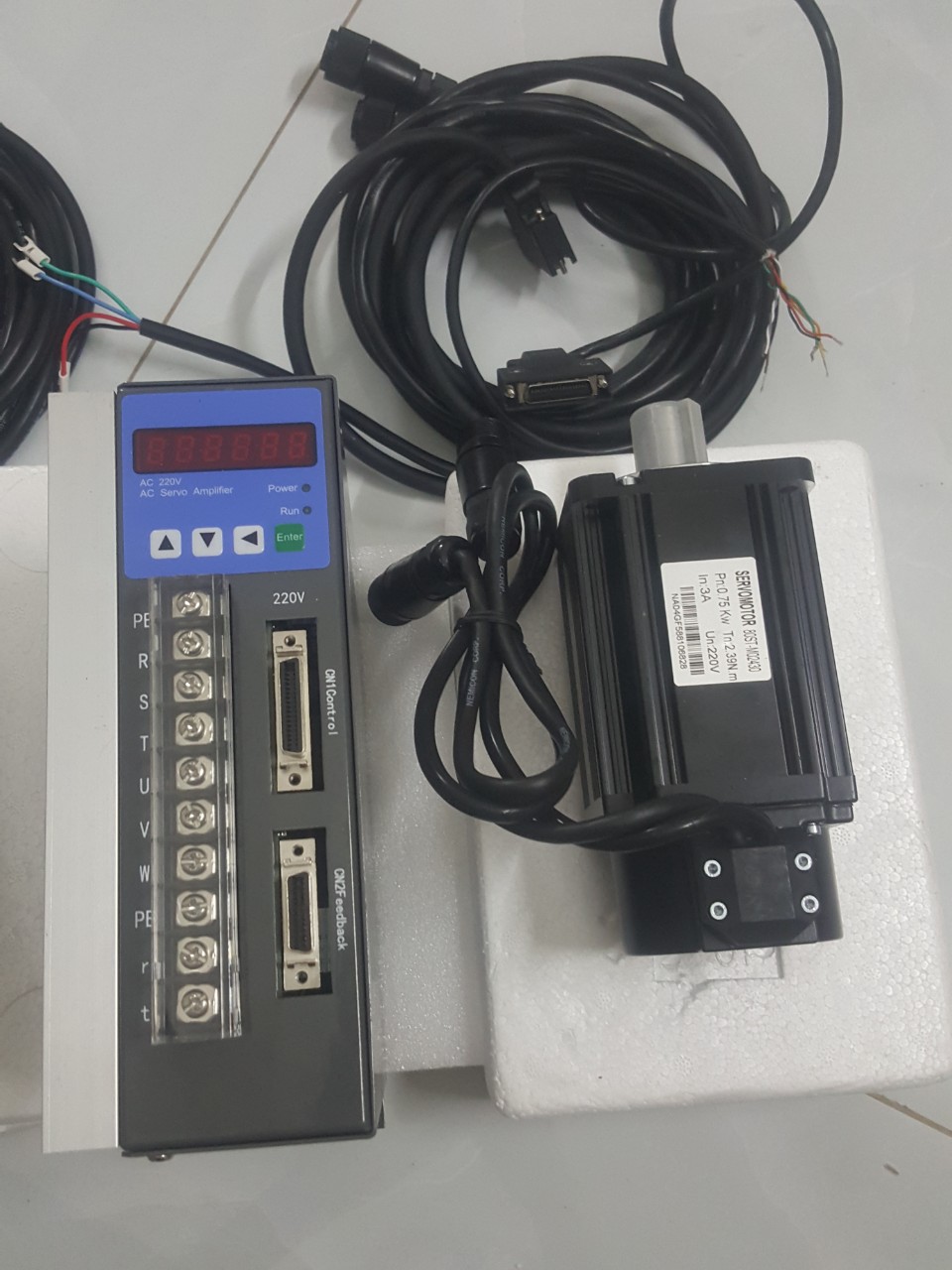 Combo bộ động cơ AC servo 750W