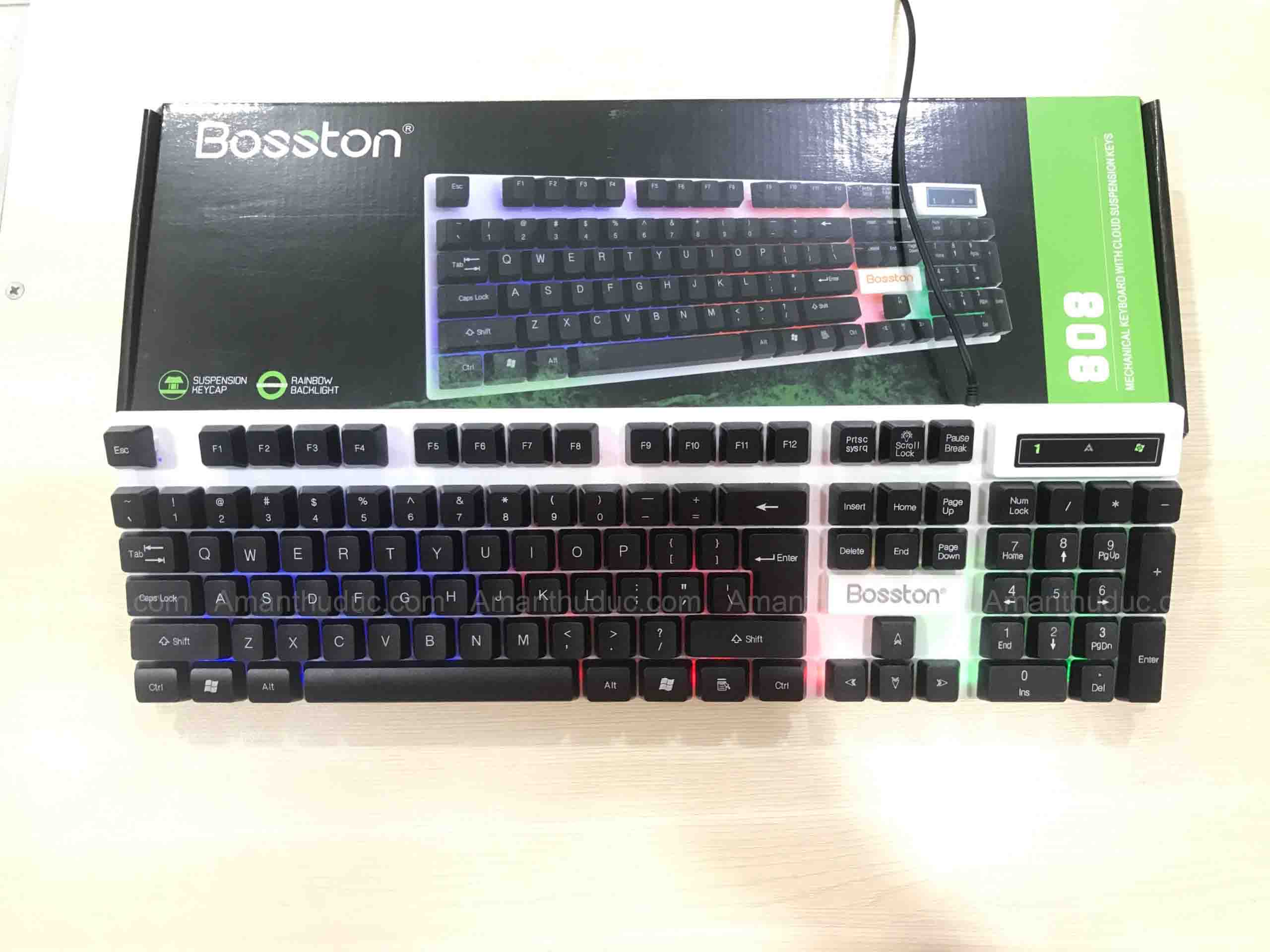 Bàn phím Gaming LED Bosston 808