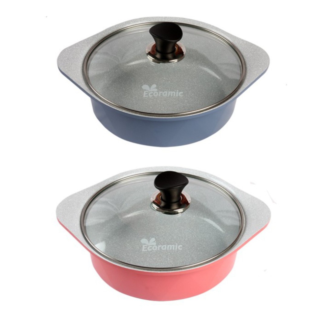 [Chính Hãng] - Nồi đúc ceramic cao cấp 2 tay cầm 22 cm,dùng được bếp từ