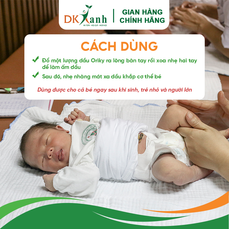 Dầu Massage cho bé Oriky - DK Pharma