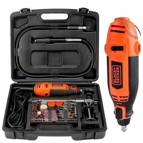 Máy chạm khắc đa năng 180w black+decker + kèm set vali 114 chi tiết rt18ka-b1