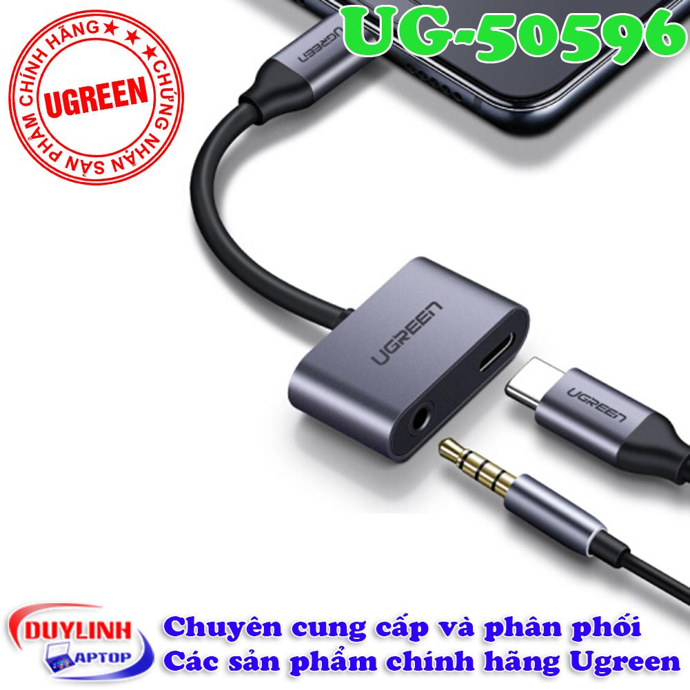 Cáp USB Type C to Audio 3.5mm và cổng sạc Ugreen 50596