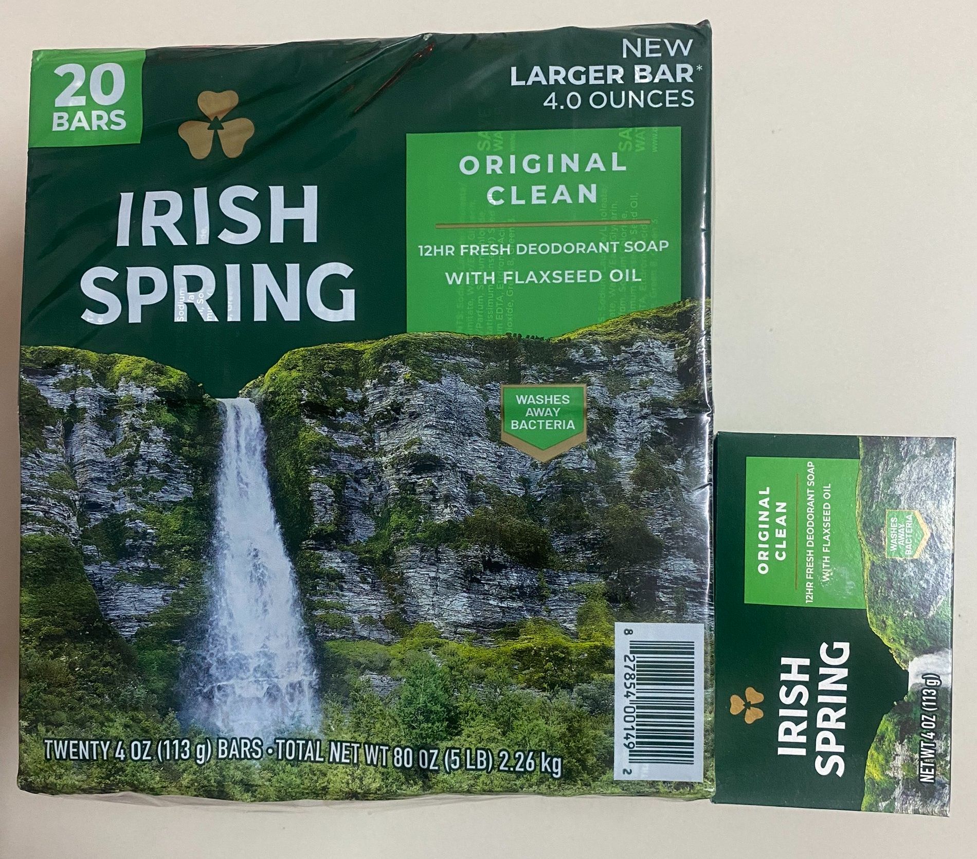 Xà bông cục Irish Spring 113g (bán lẻ 1 cục)