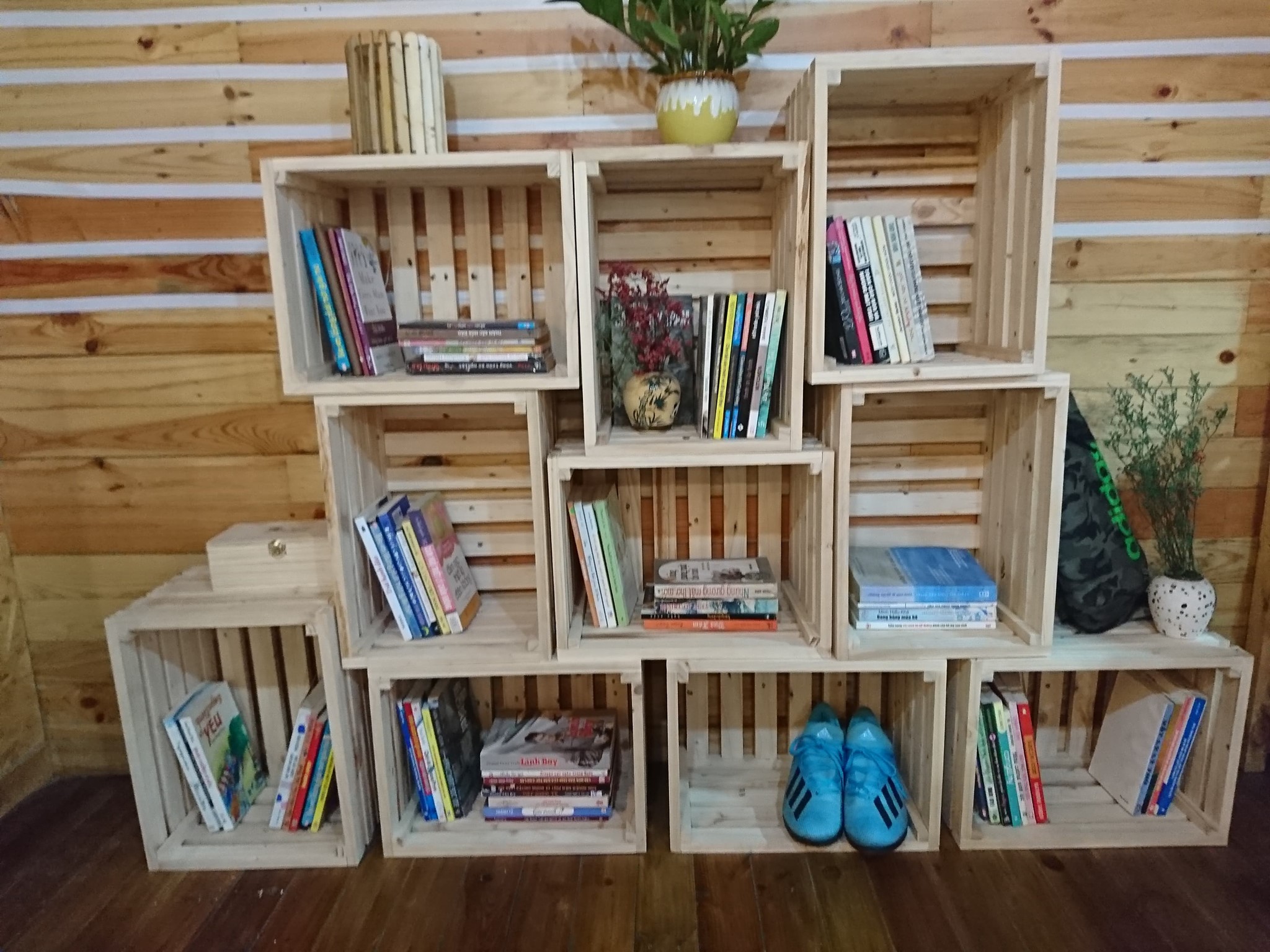 MS01 - Thùng gỗ Pallet/Box gỗ thông Pallet