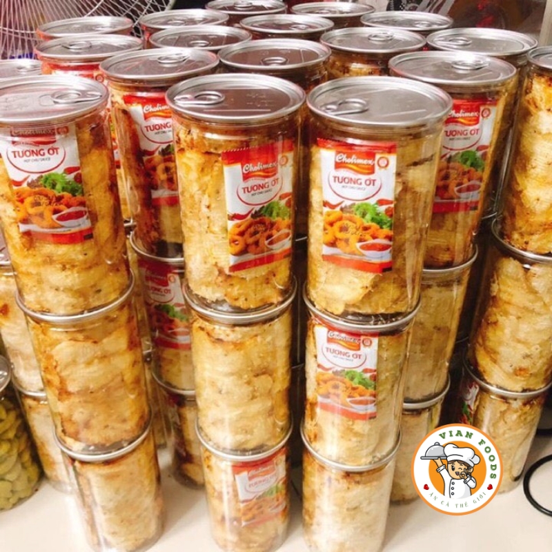 Khô Cá Thiều Tiêu Sọ Dạng Miếng - Lon 300gr- đồ ăn vặt