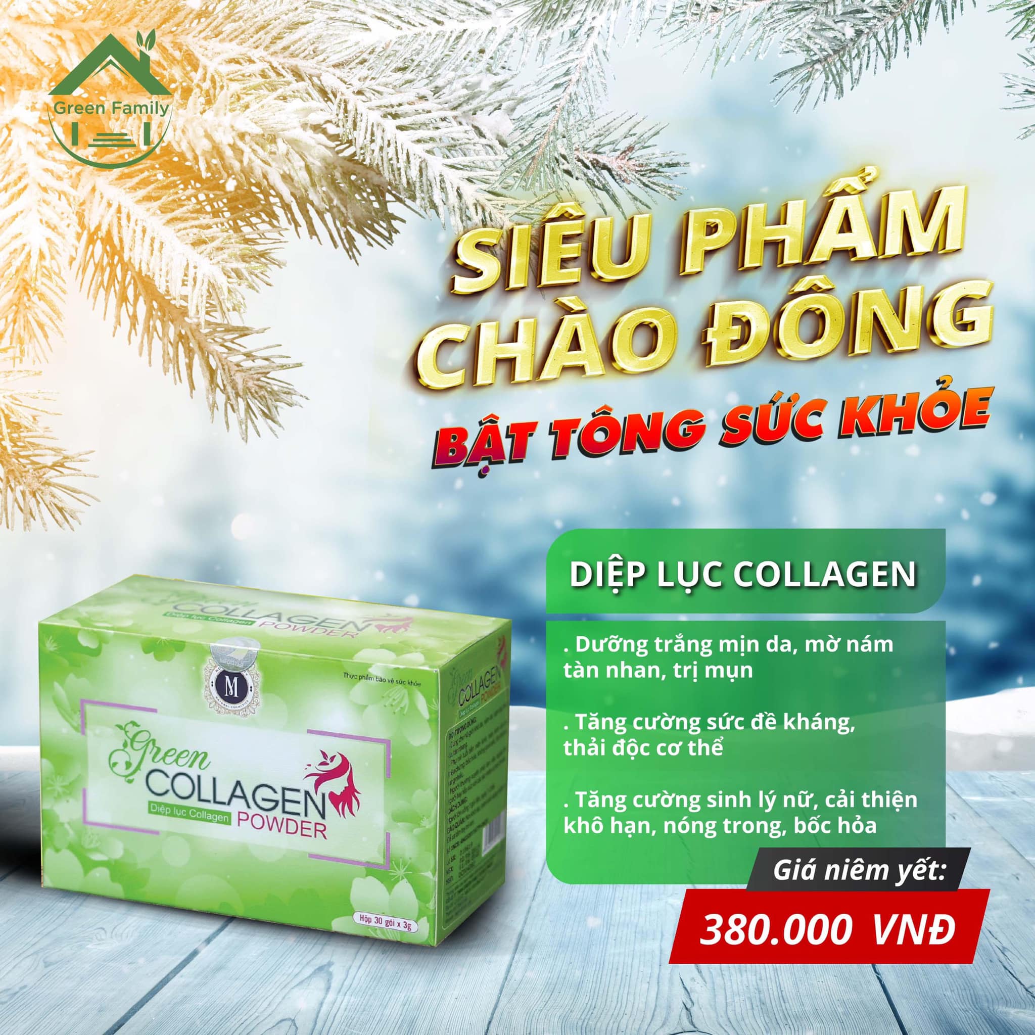 Diệp Lục Collagen – Green Family Development.