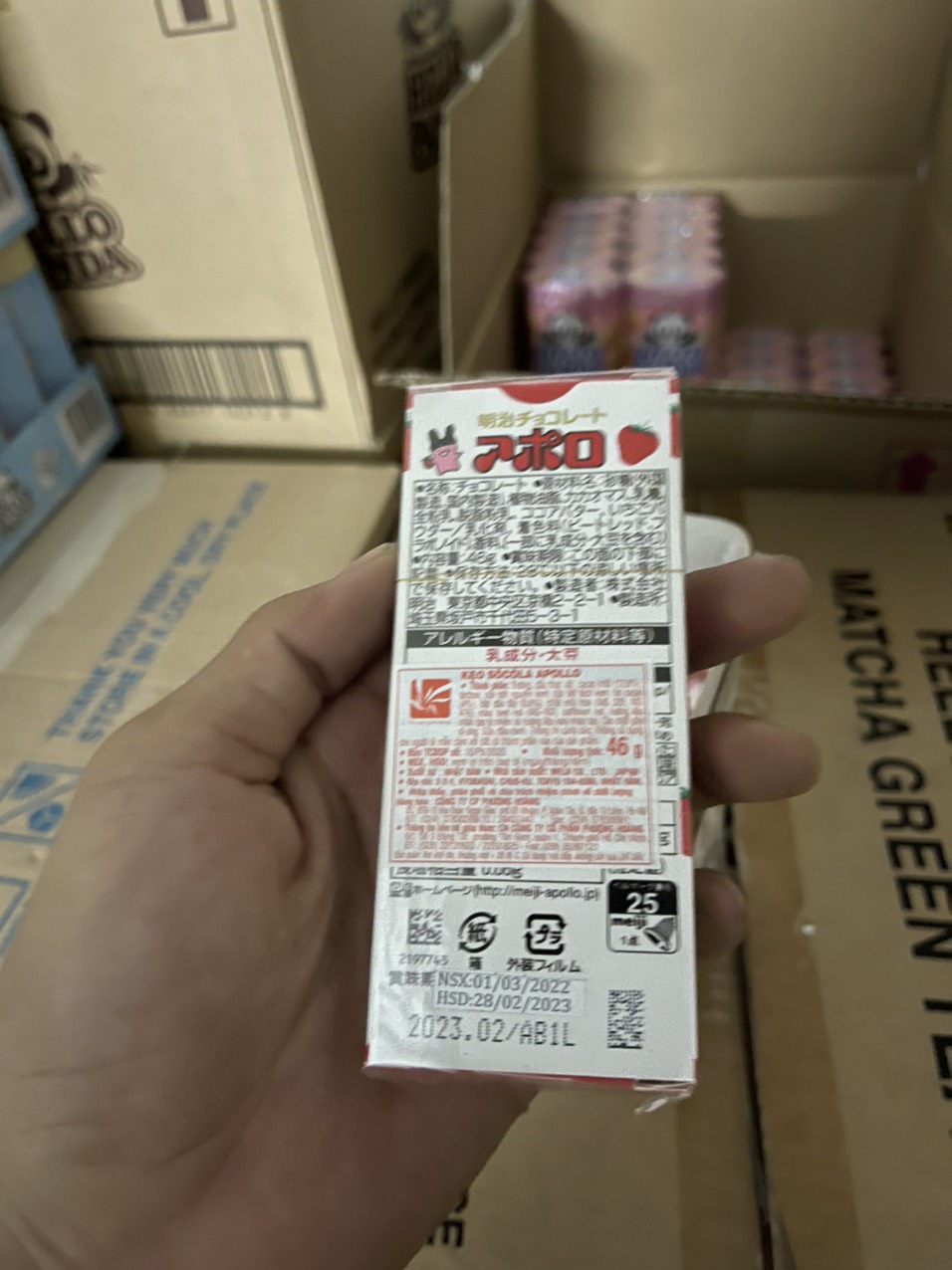 KẸO SOCOLA MEIJI APOLLO 46g
