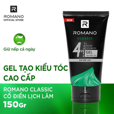 Gel Vuốt Tóc Romano Classic Cứng Vừa số 4 - 150gr