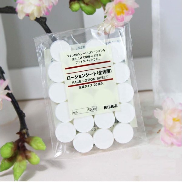 Mặt nạ nén Muji Face Lotion Sheet (set 20 mask giấy)