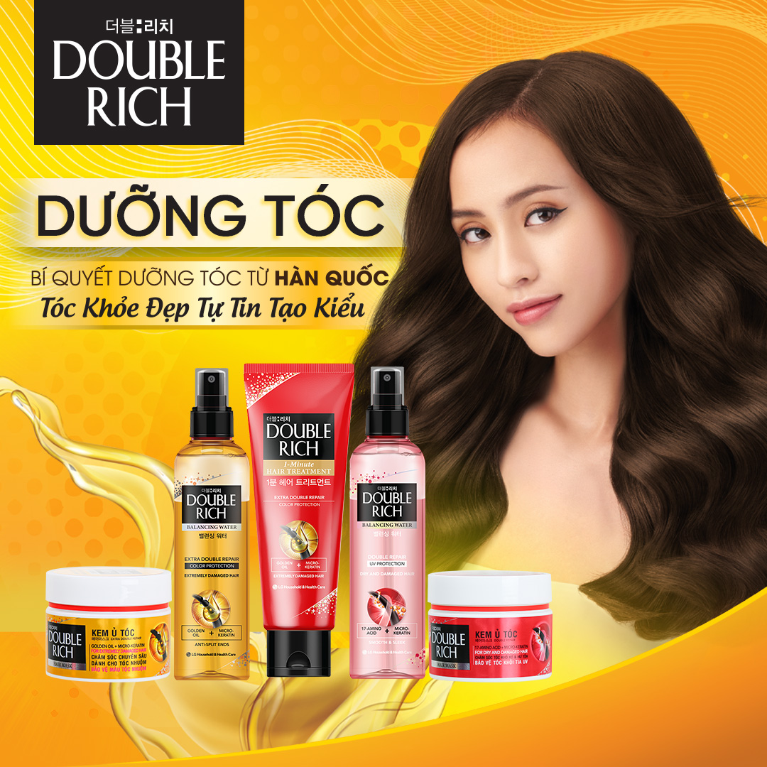 Kem ủ tóc phục hồi Double Rich chăm sóc tóc khô sơ và hư tổn 150ml