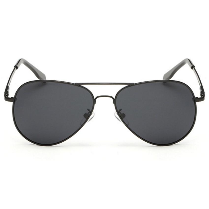 [Hcm]Men's Aviator-Style Glasses (Black)
