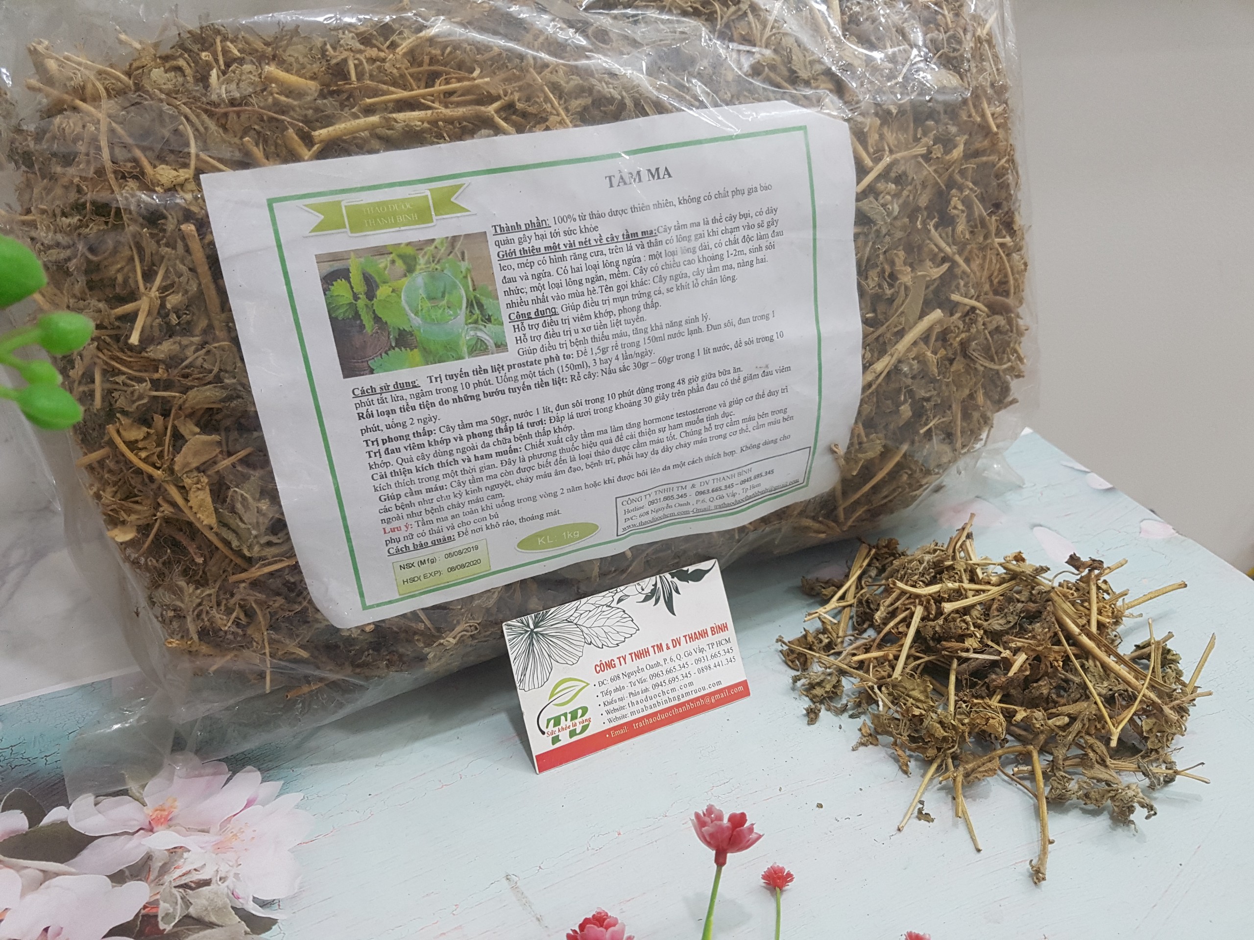Cây Tầm Ma 1KG Khô - Thảo Dược Thanh Bình
