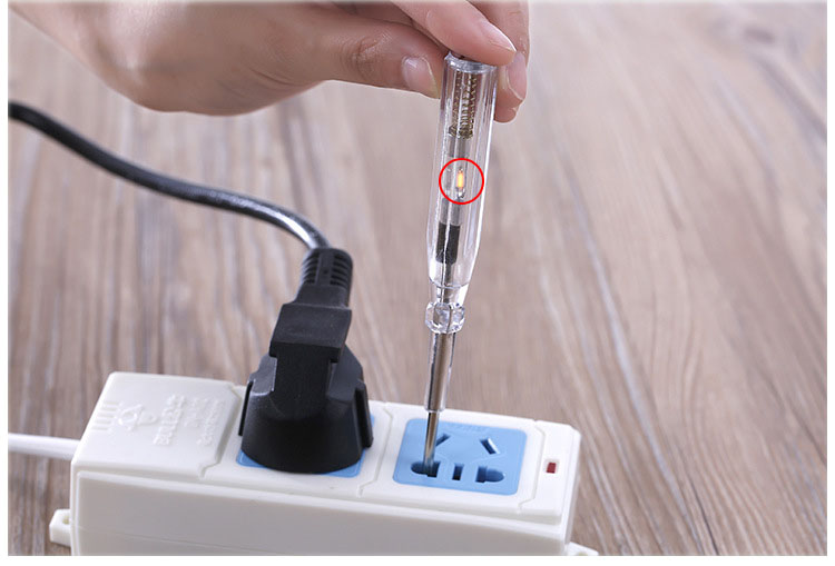 Bút Thử Điện Dài 14cm Trong Suốt