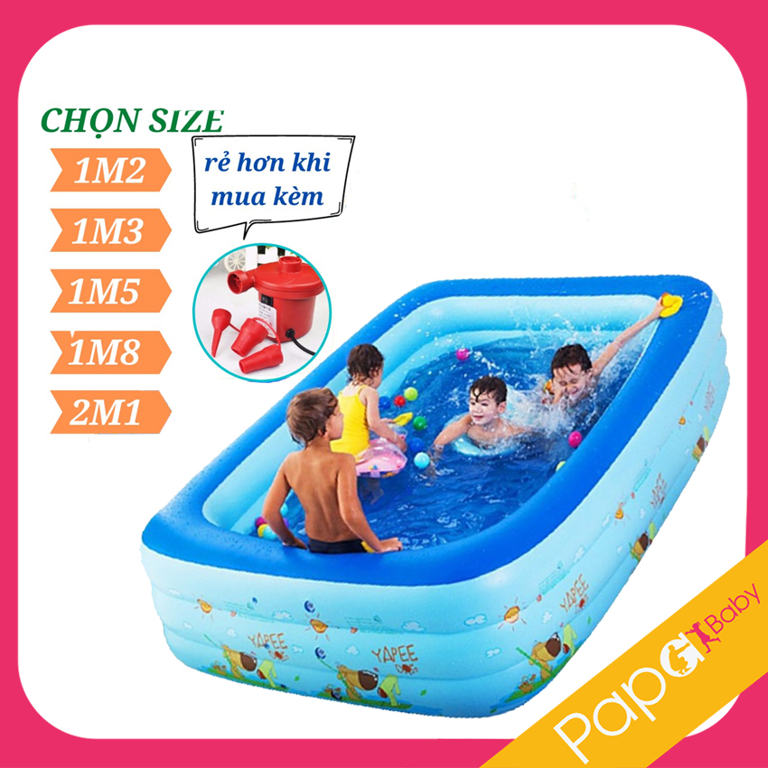 [Hàng Dầy] Bể Bơi Trẻ Em - Nhiều Kích Thước, Chất Liệu PVC - Bể bơi cho bé, phao bơi cho bé, hồ bơi, hồ bơi trẻ em, be boi cho be 1m5, bể bơi cho bé giá rẻ, Bể bơi thành cao cho bé, bể bơi 3 tầng, hồ bơi phao loại lớn